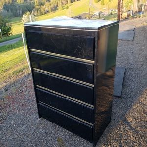 Black lacquer dresser